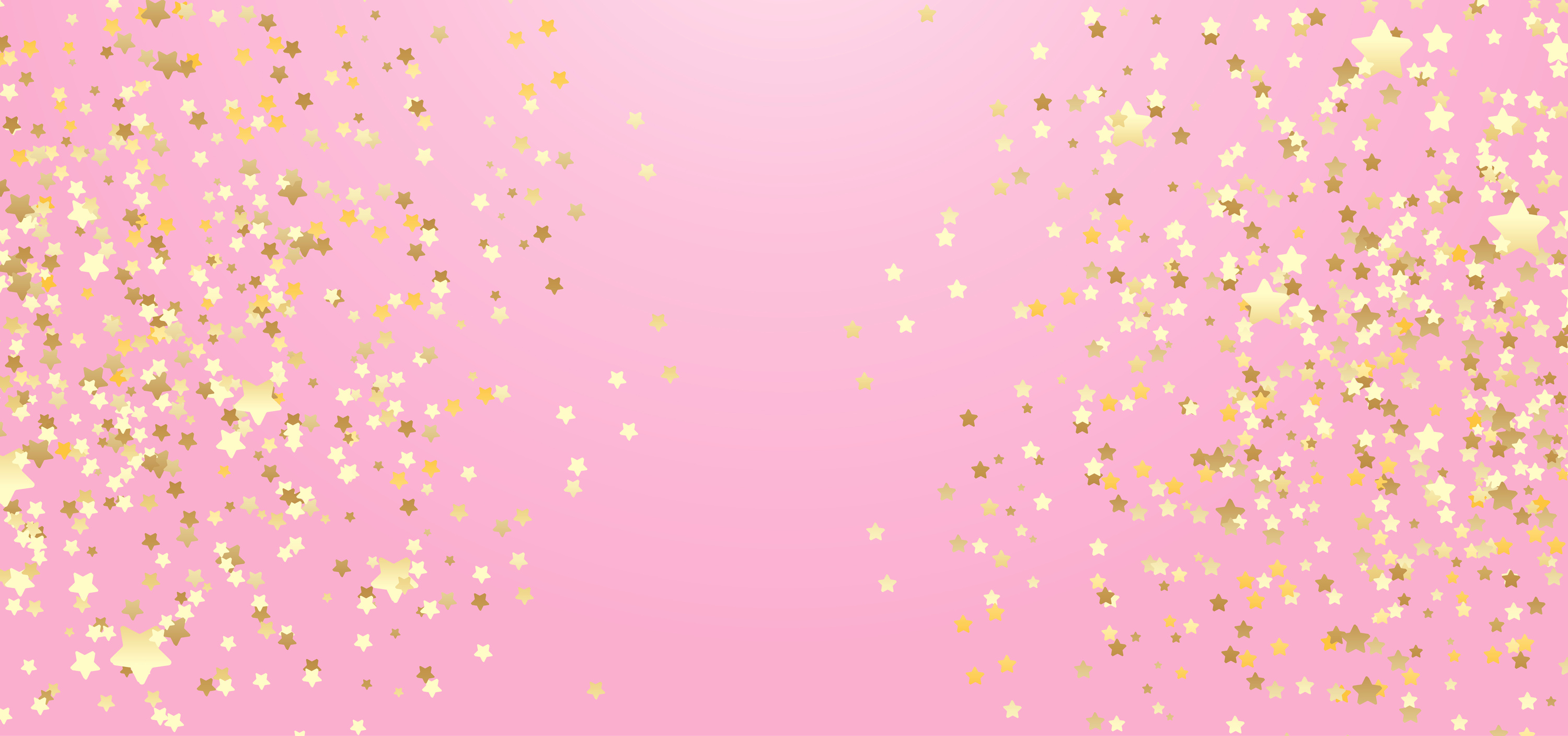Gold Stars on Pink Background